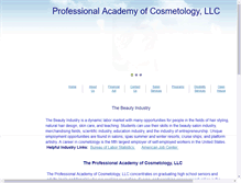 Tablet Screenshot of penncosmetology.com